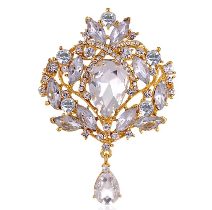 Joan Crystal brooch